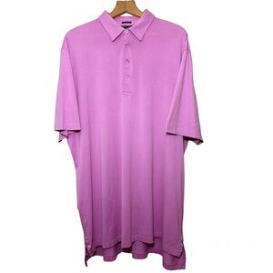 Polo Golf Ralph Lauren Vintage Lisle Pink Pima Cotton 5 button shirt. Men’s XXL
